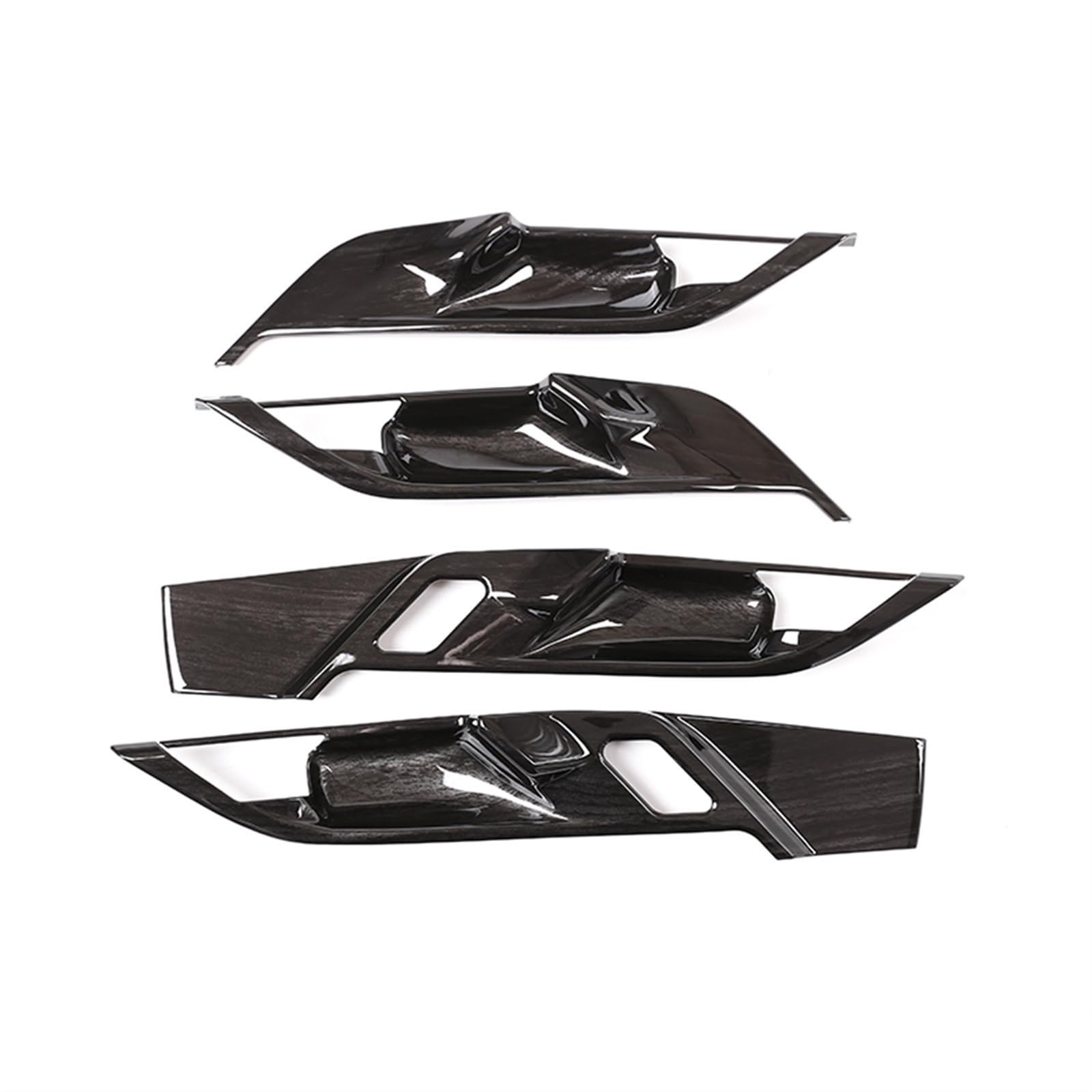 WXSSH Türgriffe im Autoinnenraum Für BMW X1 F48 X2 F47 2016-2021 Auto Innentürgriff Abdeckung Türschale Für Schutzverkleidung Aufkleber Innenzubehör(Black Wood Grain) von WXSSH