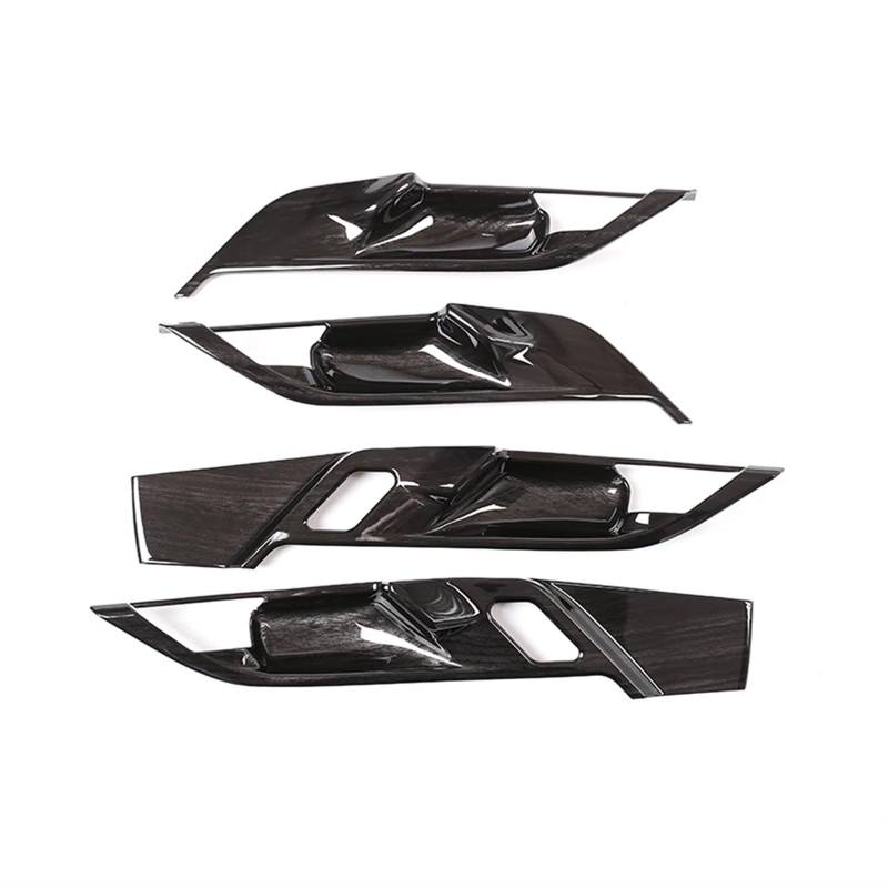 WXSSH Türgriffe im Autoinnenraum Für BMW X1 F48 X2 F47 2016-2021 Auto Innentürgriff Abdeckung Türschale Für Schutzverkleidung Aufkleber Innenzubehör(Black Wood Grain) von WXSSH