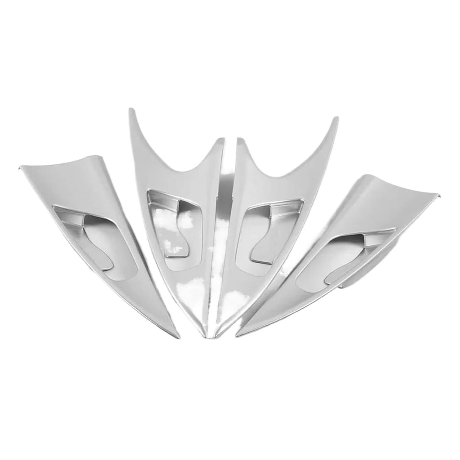 WXSSH Türgriffe im Autoinnenraum Für Civic 10. 2016-2020 Auto-Innentürgriff Dekorativer Aufkleber Türgriff Zubehör(Matte Silver) von WXSSH
