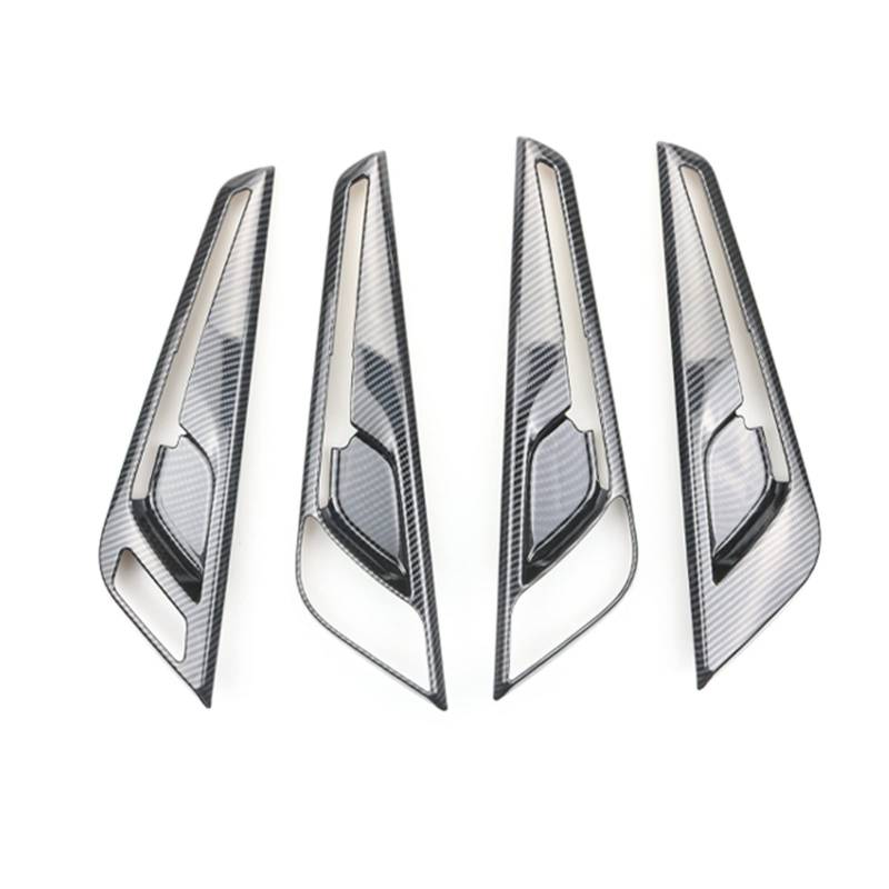 WXSSH Türgriffe im Autoinnenraum Für Kia EV6 2022 Auto Carbon Fiber Panel Abdeckung Linkslenker Innentürgriff Rahmen Auto Innenausstattung von WXSSH
