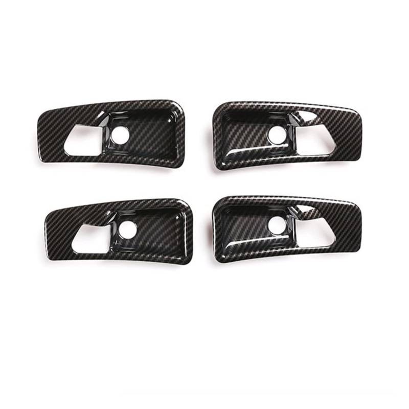 WXSSH Türgriffe im Autoinnenraum Für Mercedes Für Benz G Klasse W463 G63 G500 2007-2010 Carbon Auto Innen Tür Griff Schüssel Dekoration Abdeckung Aufkleber(Carbon Fiber) von WXSSH