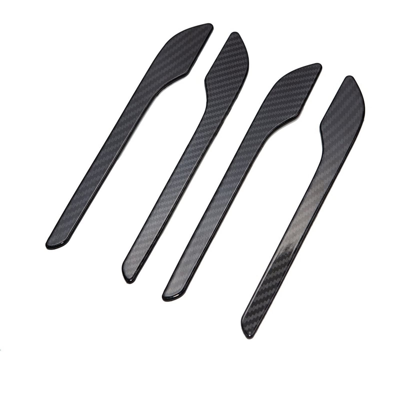 WXSSH Türgriffe im Autoinnenraum Für Tesla für Modell 3 für Modell Y Auto Türgriff Wrap Dekoration Aufkleber Kunststoff Modifikation Griff Abdeckung Kit Protector(Glossy Carbon) von WXSSH