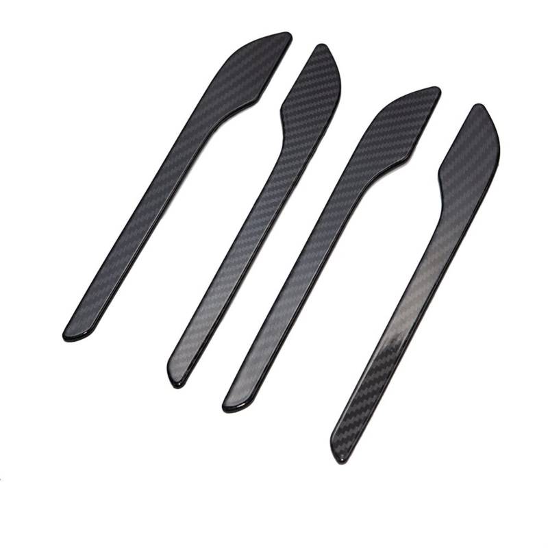 WXSSH Türgriffe im Autoinnenraum Für Tesla für Modell 3 für Modell Y Auto Türgriff Wrap Dekoration Aufkleber Kunststoff Modifikation Griff Abdeckung Kit Protector(Glossy Carbon) von WXSSH