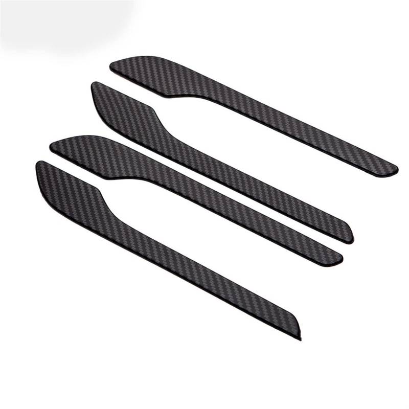 WXSSH Türgriffe im Autoinnenraum Für Tesla für Modell 3 für Modell Y Auto Türgriff Wrap Dekoration Aufkleber Kunststoff Modifikation Griff Abdeckung Kit Protector(Matte Carbon) von WXSSH