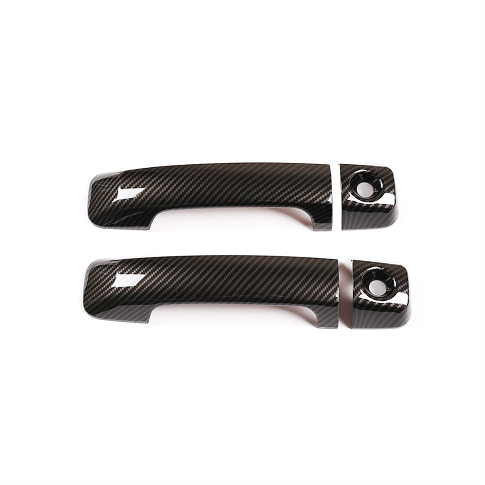 WXSSH Türgriffe im Autoinnenraum Für Toyota FJ Für Cruiser 2007-2021 ABS Carbon Fiber Texture Auto Außentürgriff Abdeckung Trim Auto Zubehör Aufkleber(Carbon Fiber) von WXSSH
