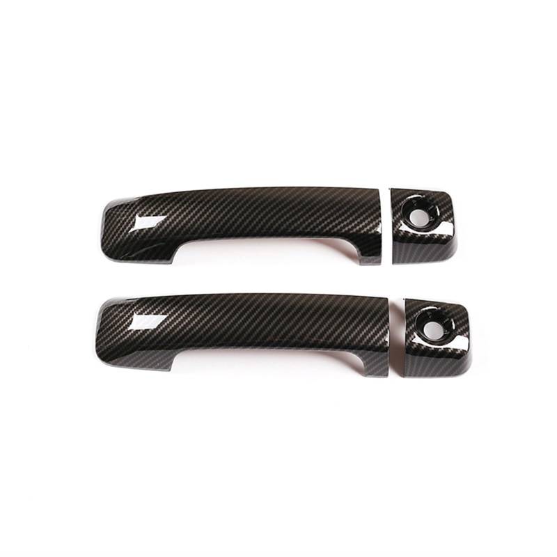 WXSSH Türgriffe im Autoinnenraum Für Toyota FJ Für Cruiser 2007-2021 ABS Carbon Fiber Texture Auto Außentürgriff Abdeckung Trim Auto Zubehör Aufkleber(Carbon Fiber) von WXSSH