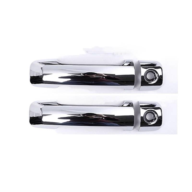 WXSSH Türgriffe im Autoinnenraum Für Toyota FJ Für Cruiser 2007-2021 ABS Carbon Fiber Texture Auto Außentürgriff Abdeckung Trim Auto Zubehör Aufkleber(Gloss Silver) von WXSSH