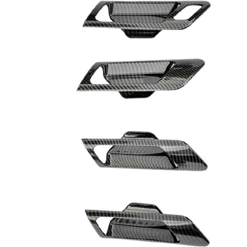 WXSSH Türgriffe im Autoinnenraum Für VW für Golf MK6 2010-2013 4 Stücke Auto Innentürgriff Bowl Trim Auto Aufkleber Zubehör von WXSSH