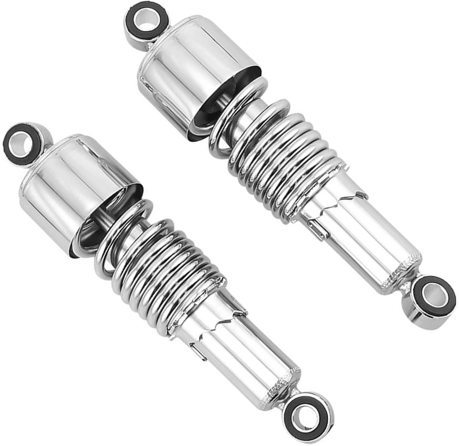 WXSSH hinterer Stoßdämpfer Motorrad-Stoßdämpfer 267 mm Motorrad-Stoßdämpfer hinten(Chrome) von WXSSH