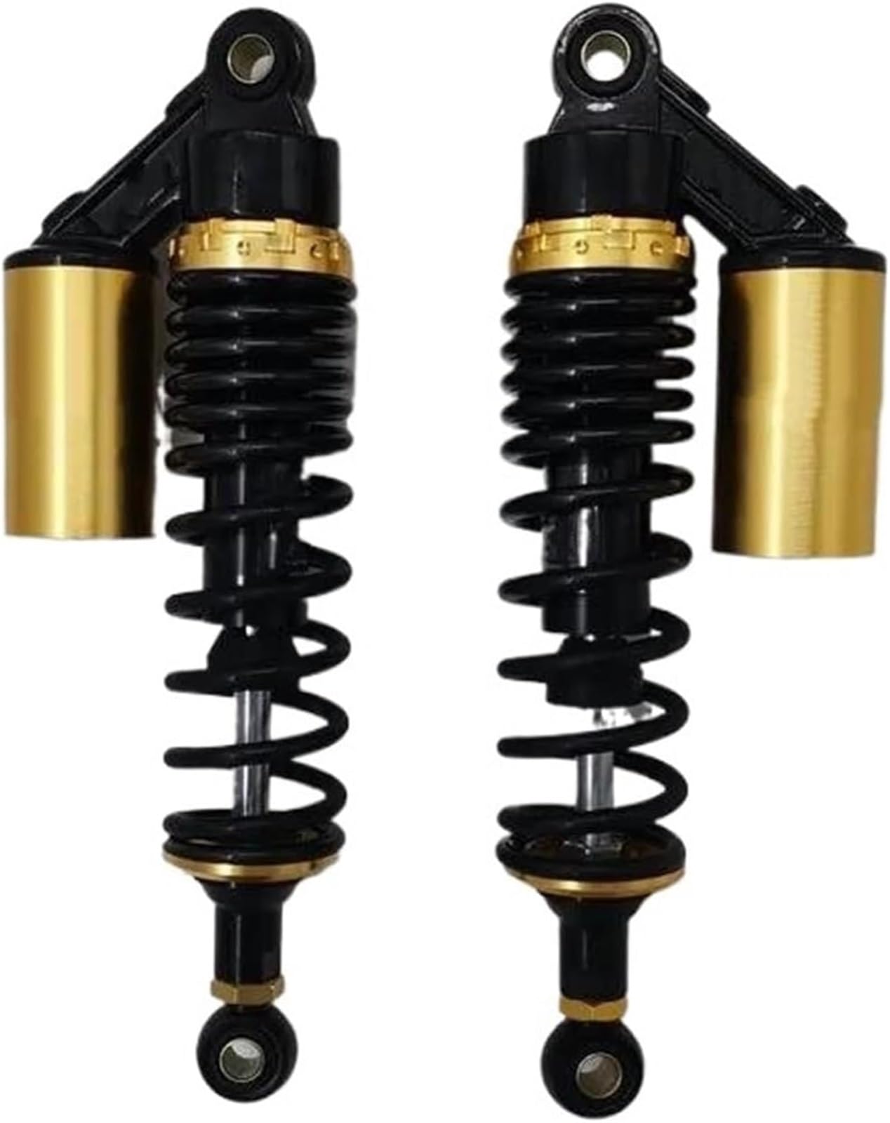 WXSSH hinterer Stoßdämpfer Motorrad Stoßdämpfer Für Harley Für Davidson 8mm Frühling 1 Paar(Gold) von WXSSH