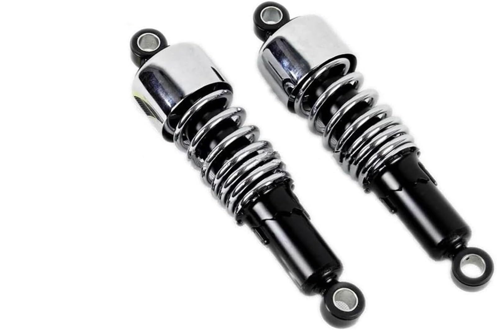 WXSSH hinterer Stoßdämpfer Motorrad Stoßdämpfer Für Harley Für Dyna FXD Für Sportster XL1200 XL883(Chrome) von WXSSH