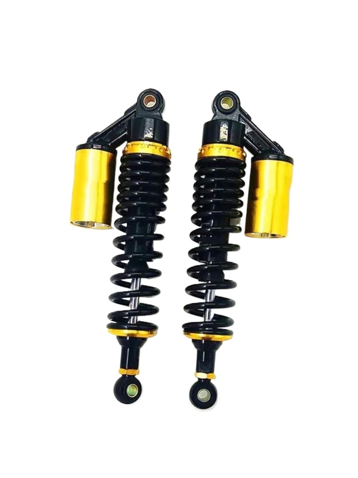 WXSSH hinterer Stoßdämpfer Motorrad Stoßdämpfer Für Yamaha Motorrad Stoßdämpfer 350MM 8mm(Black Gold) von WXSSH