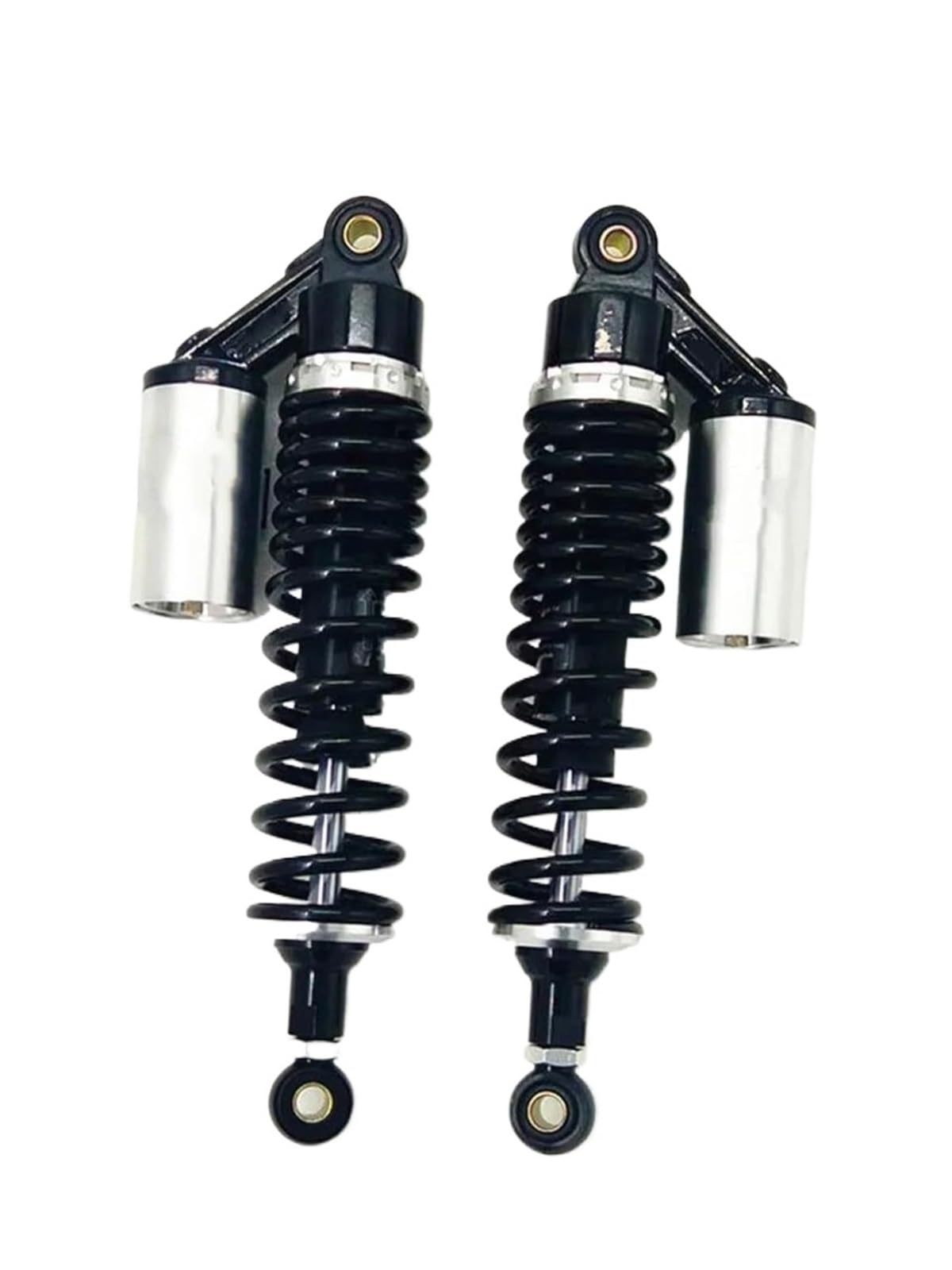 WXSSH hinterer Stoßdämpfer Motorrad Stoßdämpfer Für Yamaha Motorrad Stoßdämpfer 350MM 8mm(Black Silver) von WXSSH