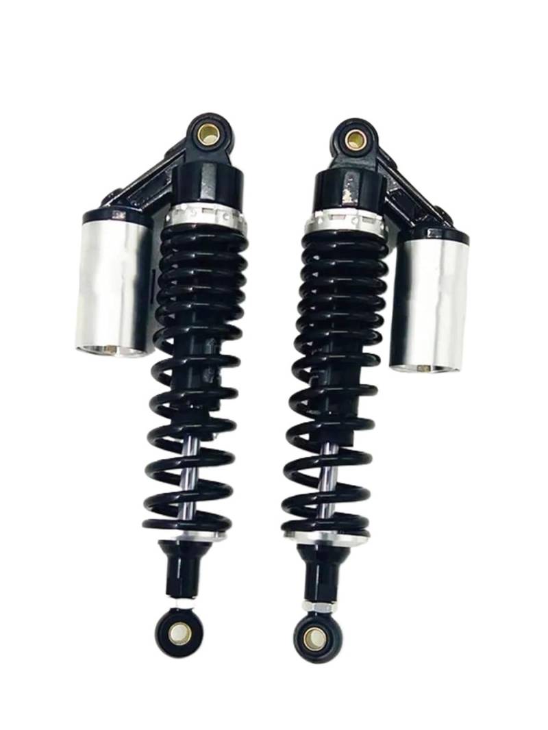 WXSSH hinterer Stoßdämpfer Motorrad Stoßdämpfer Für Yamaha Motorrad Stoßdämpfer 350MM 8mm(Black Silver) von WXSSH