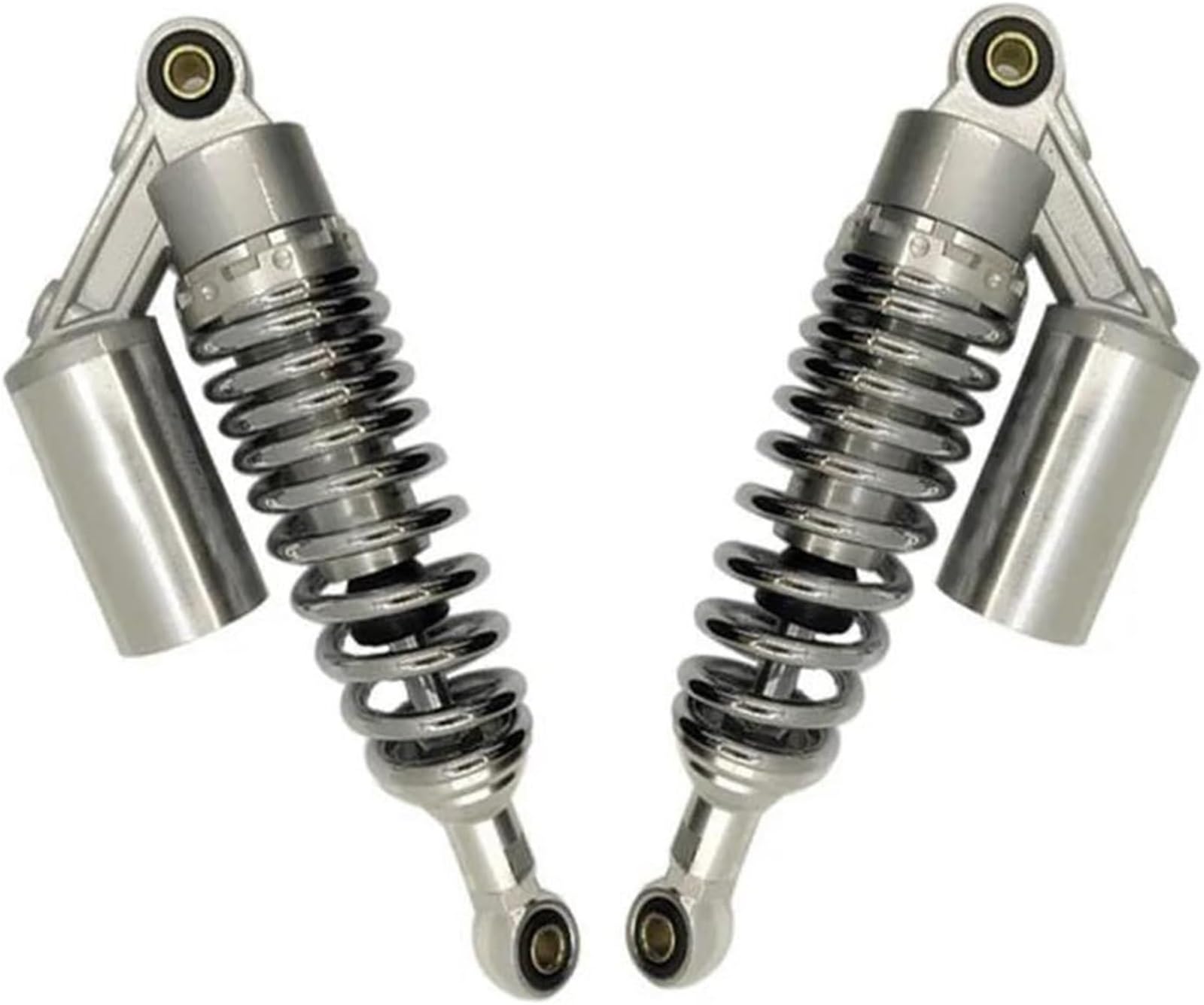 WXSSH hinterer Stoßdämpfer Motorrad-Stoßdämpfer für ATV Schwarze Beschichtung 11 Zoll 280 mm(Silber) von WXSSH