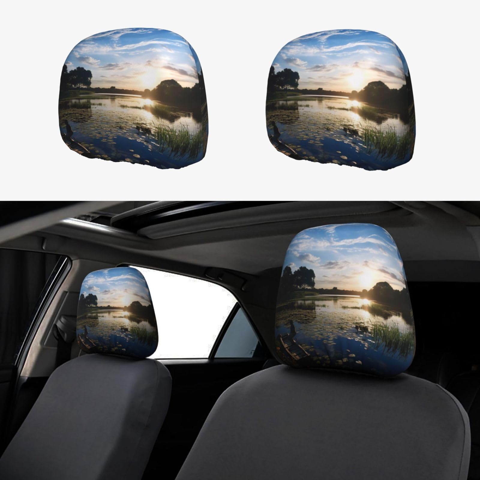 WXWJSHMGC Autositz-Kopfstützenbezug mit Fischerei-Motiv, personalisierbar, 2 Stück WXWJSHMGC Autositz-Kopfstützenbezug mit Fischerei-Motiv, personalisierbar, 2 Stück von WXWJSHMGC