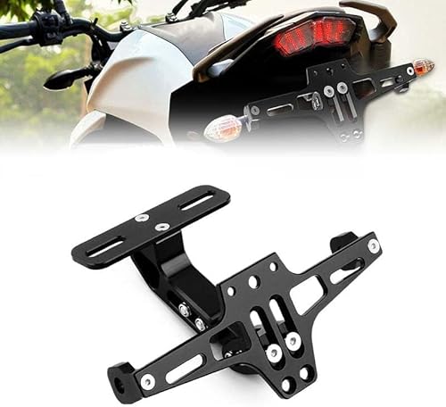 Motorrad Kennzeichenhalter für Benelli BN 125 2018-2024, Einstellbarer Winkel Motorrad kennzeichenhalterung von WYBFC