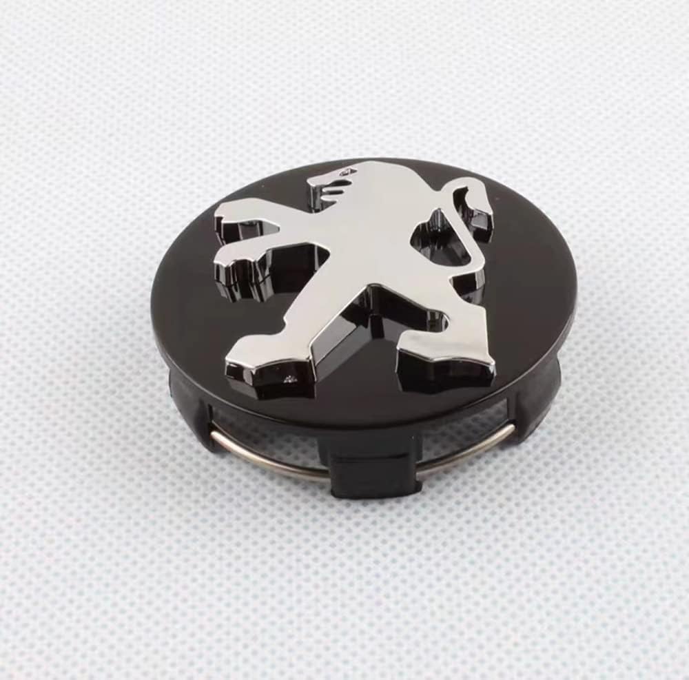 4 Stück Auto Radnabenkappen Center Caps Nabendeckel, für Peugeot 301 307 306 408 4008 3008 508 60mm Wheel Center Caps Auto Dekoration Abzeichen Zubehör,normal-Black Old Style 4 Stück Auto Radnabenkappen Center Caps Nabendeckel, für Peugeot 301 307 306 408 4008 3008 508 60mm Wheel Center Caps Auto Dekoration Abzeichen Zubehör,normal-Black Old Style von WYGCPZDJ