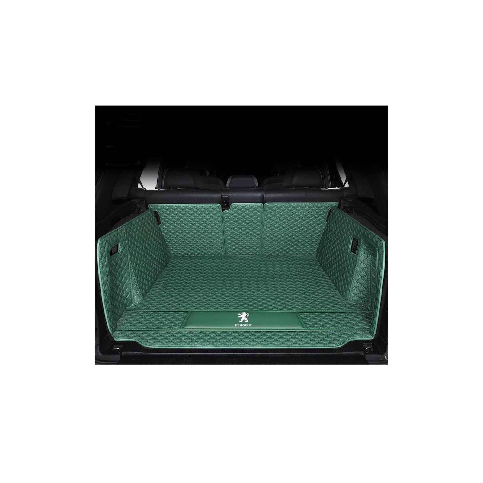 Kofferraummatte für Peugeot 108 Hatch Schrägheck (2014–2019), rutschfeste und Kratzfeste Kofferraummatte,Mainpad-Coffee von WYGCPZDJ