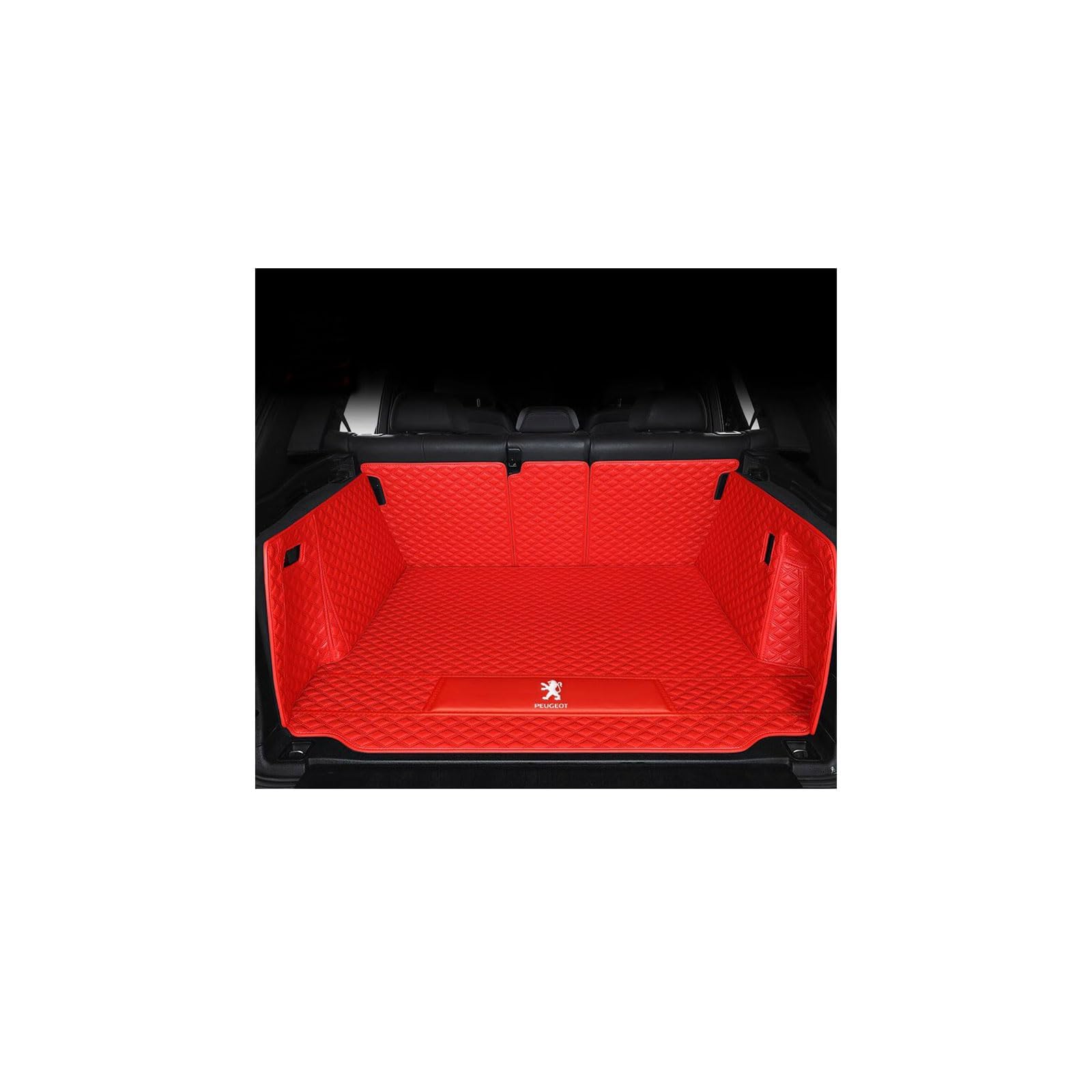 Kofferraummatte für Peugeot 108 Hatch Schrägheck (2014–2019), rutschfeste und Kratzfeste Kofferraummatte,Mainpad-Pink von WYGCPZDJ