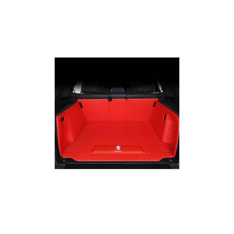 Kofferraummatte für Peugeot 108 Hatch Schrägheck (2014–2019), rutschfeste und Kratzfeste Kofferraummatte,Mainpad-Pink von WYGCPZDJ