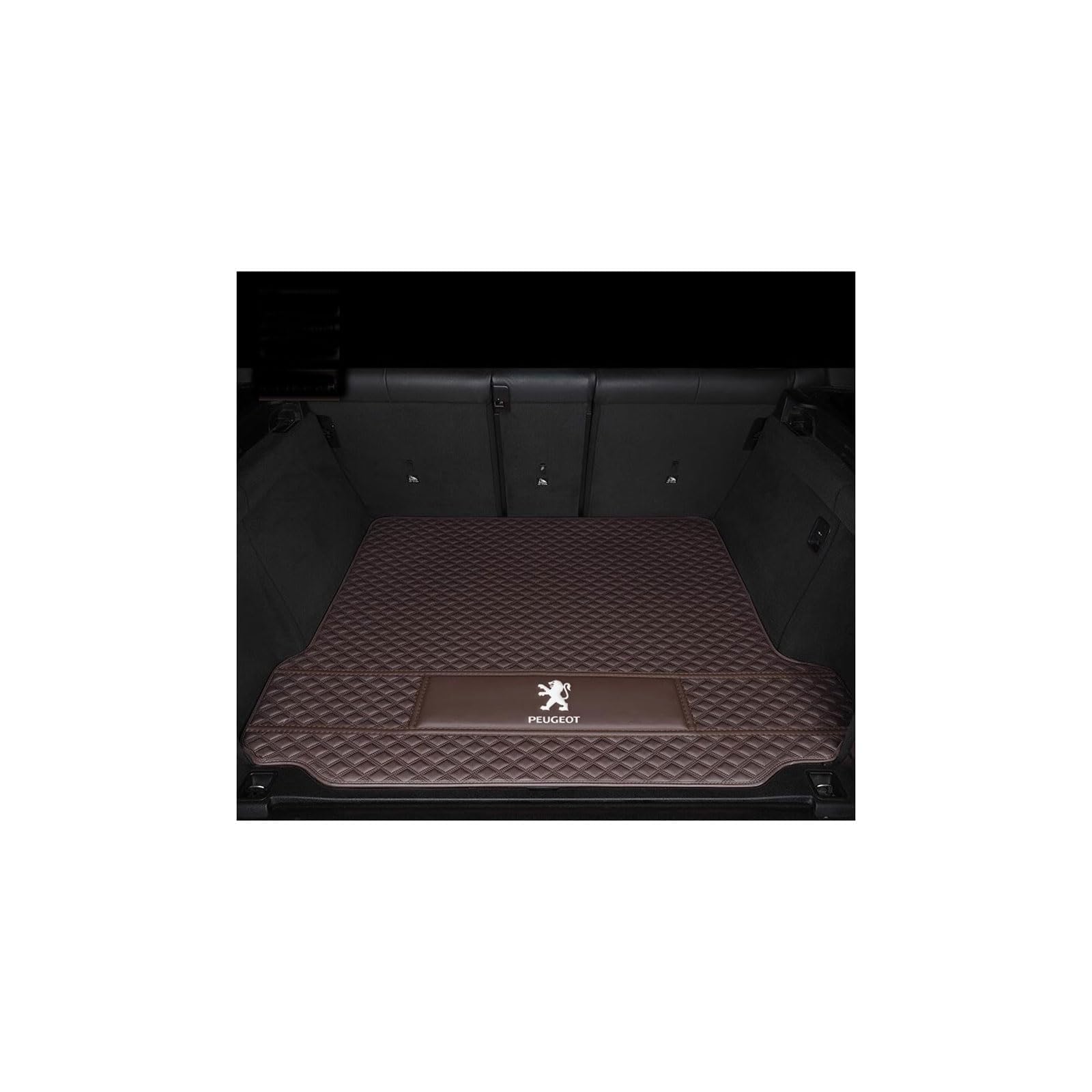 Kofferraummatte für Peugeot 2008 II (2019–2020), rutschfest und Kratzfest,Mainpad-Coffee von WYGCPZDJ