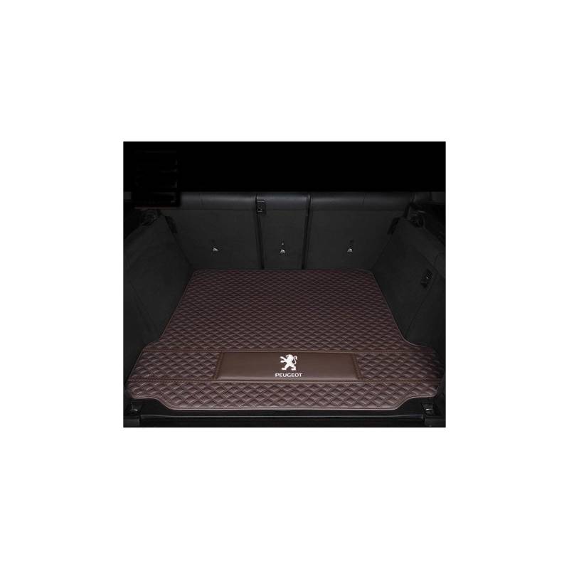 Kofferraummatte für Peugeot 2008 II (2019–2020), rutschfest und Kratzfest,Mainpad-Coffee von WYGCPZDJ