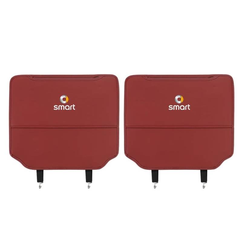 WYGCPZDJ Auto Rücksitz Anti Kick Pad, für Smart fortwo 2014-2020 W453 Autositz Rücksitz Schoner Wasserdicht Auto Rücksitz Schutzpolster mit Tasche,normal-C von WYGCPZDJ