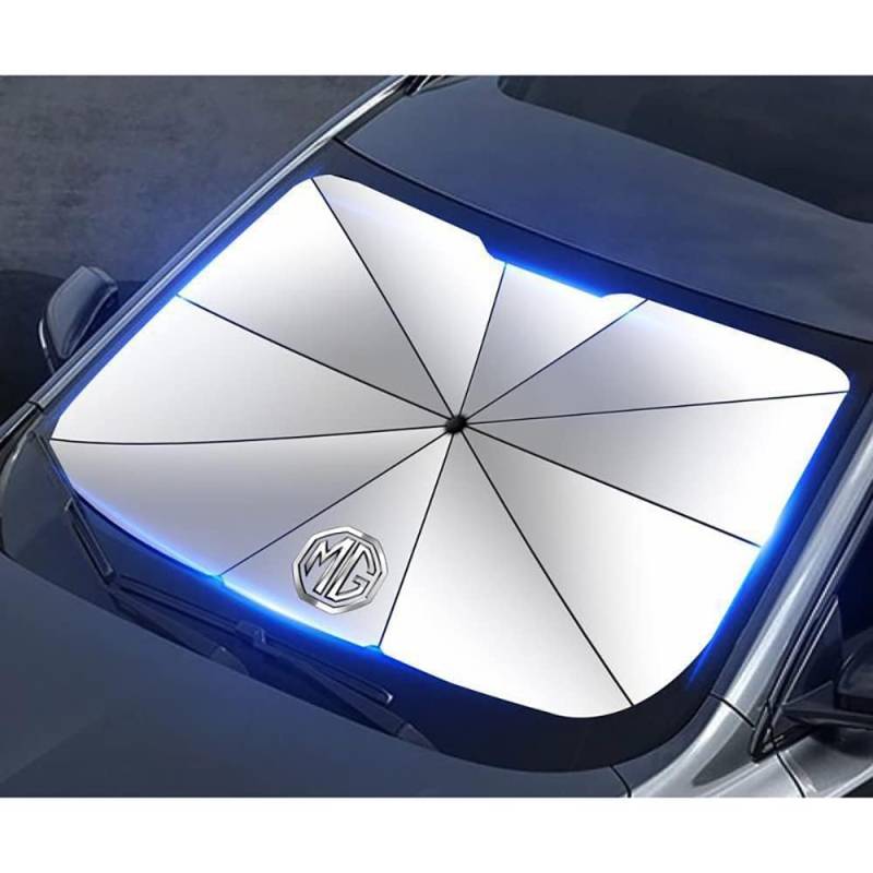 Sonnenschutz Auto Frontscheibe für MG ZS EV GS 350 360 750 ES HS EZS MG5 MG3 GT MG6 MG7 TF, Faltbar Sonnenschirm Windschutzscheibe Sonnenblende Frontscheibenabdeckung Zubehör von WYHHL