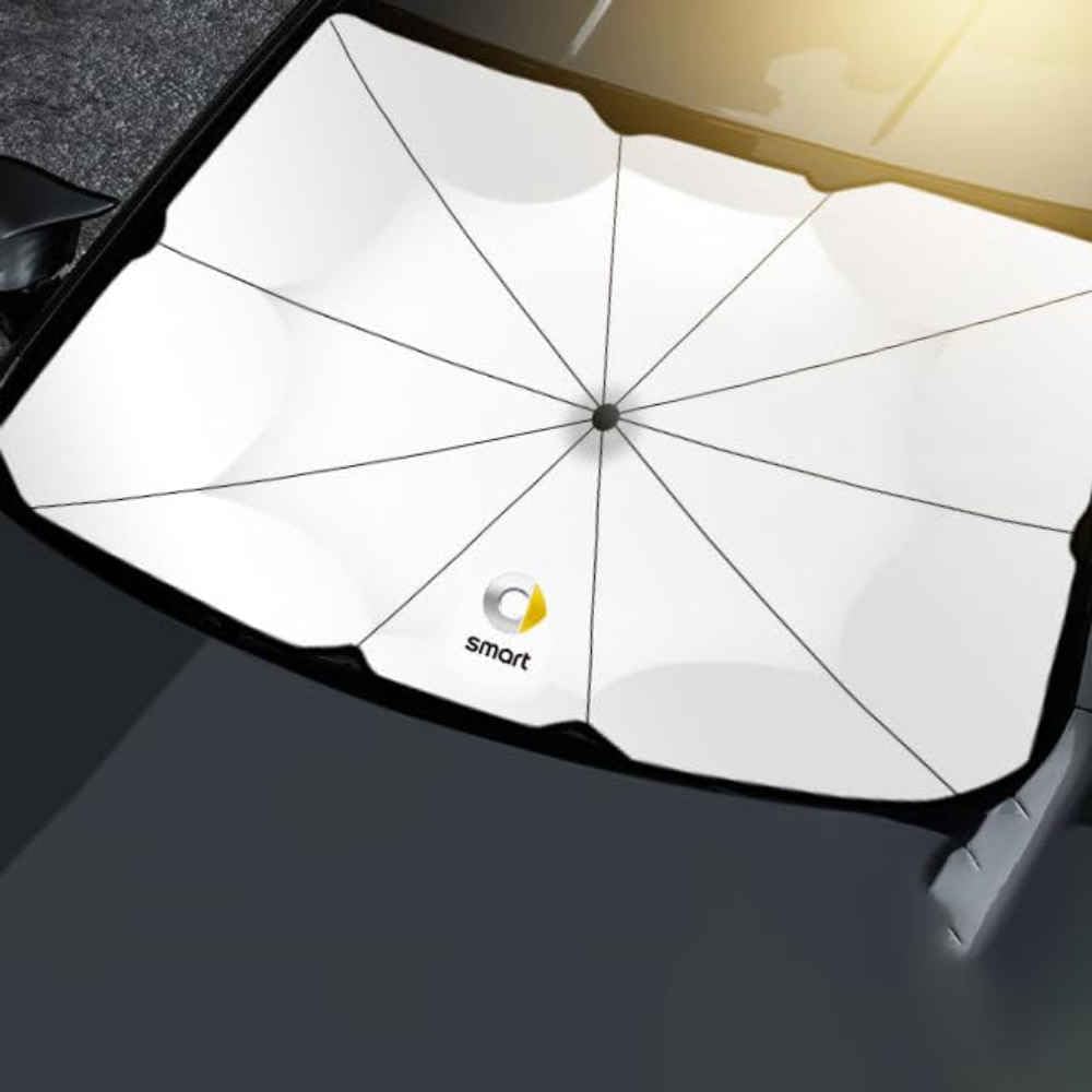 Sonnenschutz Auto Frontscheibe für Smart Fortwo III Cabrio (A453) 2014-2019, Faltbar Sonnenschirm Windschutzscheibe Sonnenblende Frontscheibenabdeckung Zubehör von WYHHL
