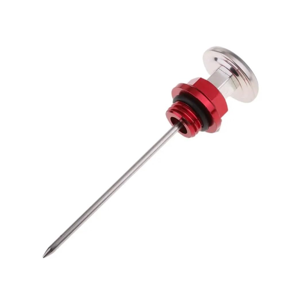 Für 110cc Für 125cc Motorrad Zubehör Ölstandsanzeige Ölmessstab Motoröl Temperatur Lesen Für Roller Ölthermometer(Red) von WYHJIUY