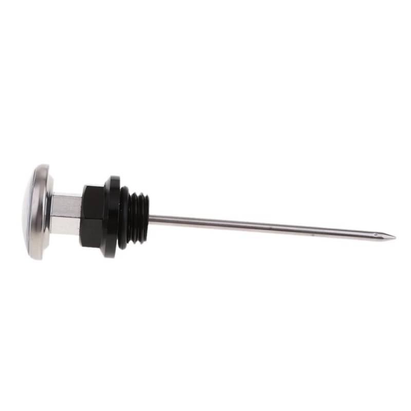 Für 110cc Für 125cc Motorrad Zubehör Öltank Ölmessstab Mit Temperaturanzeige Ölmessstab Ölstandsanzeige Ölthermometer(Color2) von WYHJIUY