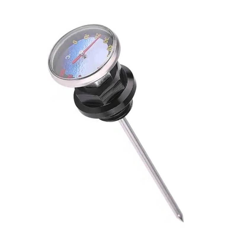 Für 125cc Motocross Zubehör Ölmessstab Ölmessstab Temperatur Ölstand Anzeige Ölstandsanzeige Ölmessstab Ölthermometer(Black) von WYHJIUY
