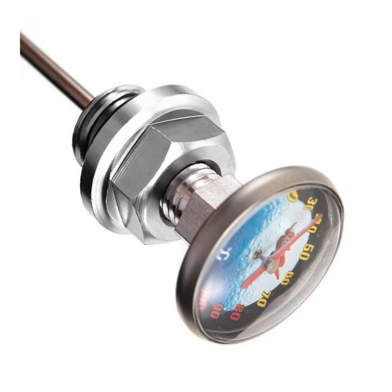 Für 125cc Motorrad Zubehör Ölmessstab Ölstandsanzeige Ölmessstab Temperatur Mit Thermometer Für Motorrad Ölthermometer von WYHJIUY