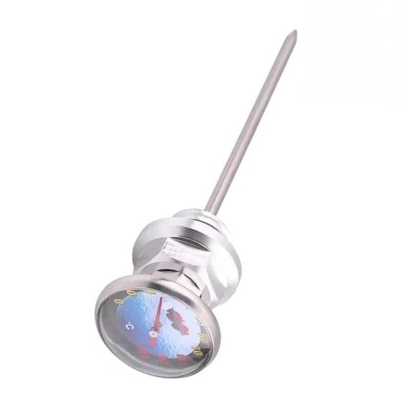 Für 125cc Motorrad Zubehör Ölmessstab Temperatur Ölstand Anzeige Ölstandsanzeige Ölmessstab Ölthermometer(White) von WYHJIUY