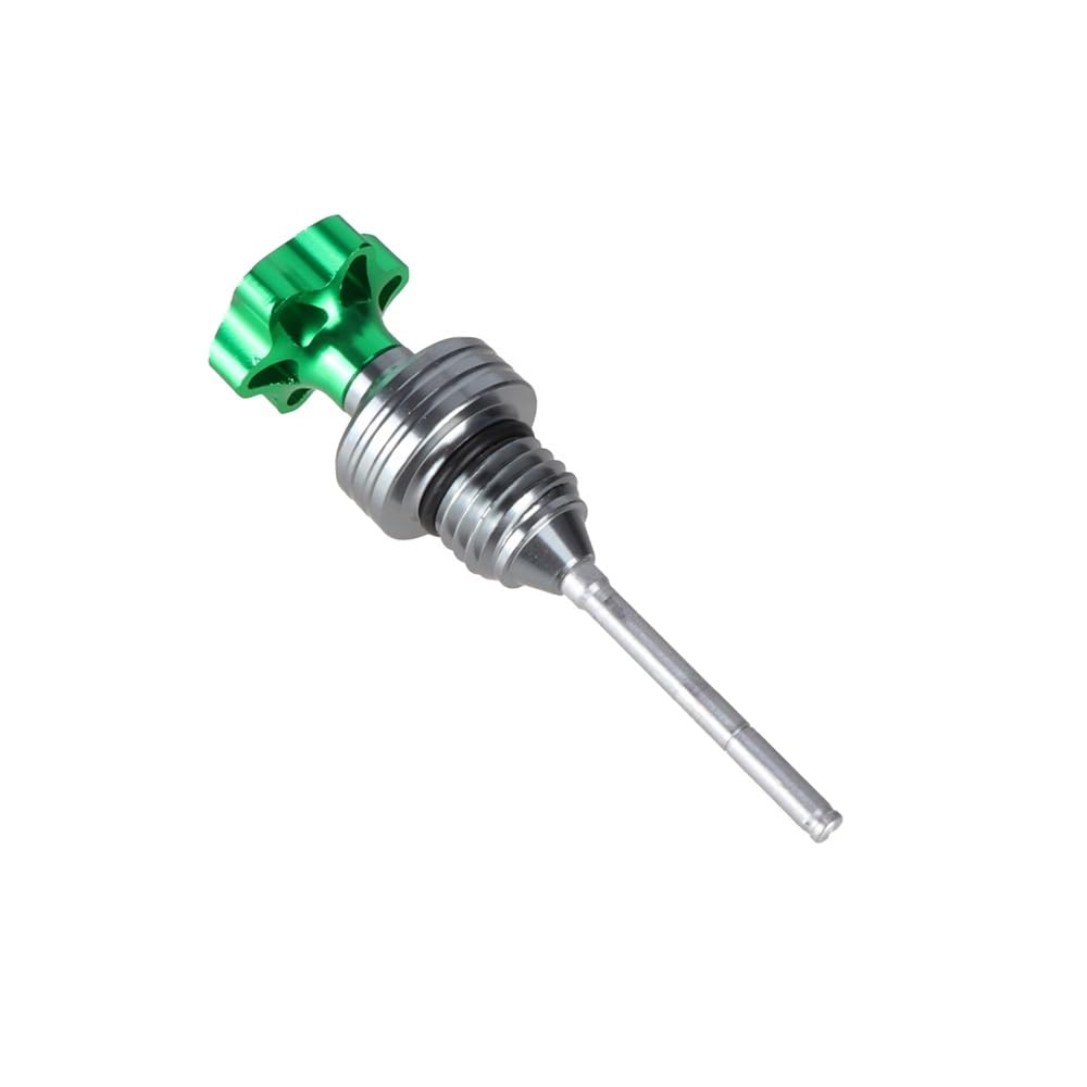 Für GY6 Für 110cc Für 125cc Motorrad Universal Motor Kurbelgehäuse Ölmessstab Einfülldeckel Ölstandsanzeige Für Roller Ölthermometer(Green) von WYHJIUY