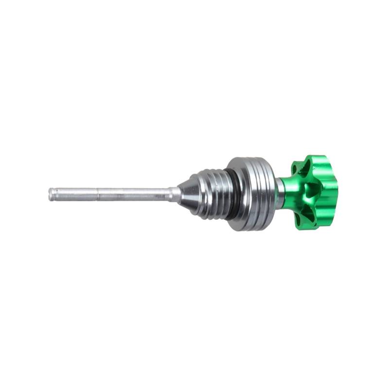 Für GY6 Für 110cc Für 125cc Motorrad Universal Zubehör Motorölmessstab Einfülldeckel Kurbelgehäuse Ölstandsanzeige Für Roller Ölthermometer(Green) von WYHJIUY