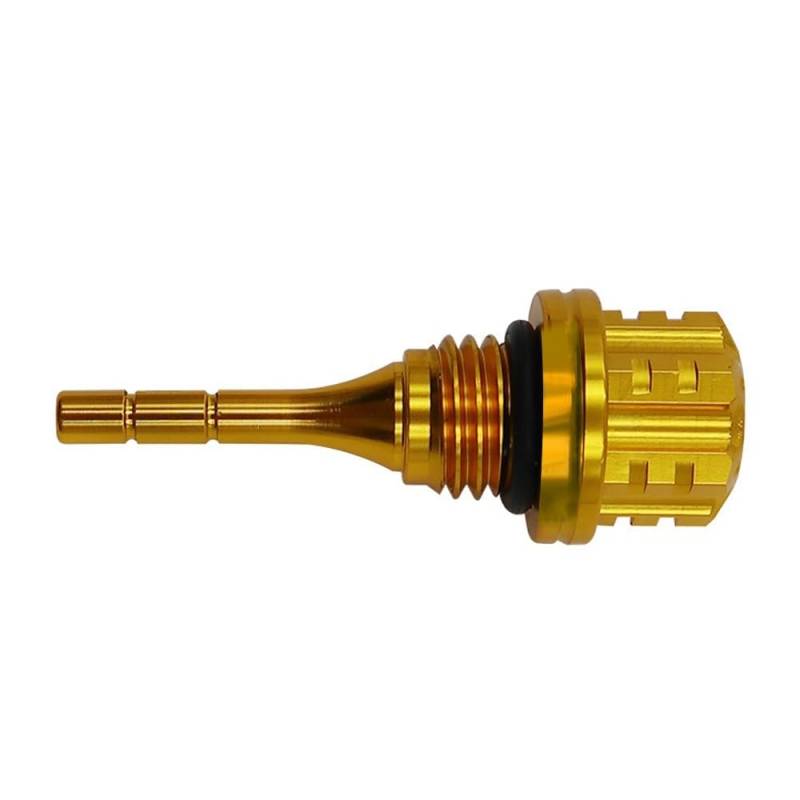 Für GY6 Für BWS Für 125CC Motorrad Zubehör Motorölmessstab Einfülldeckel Ölmessstab Ölstandsanzeige Ölmessstab Ölthermometer(YELLOW) von WYHJIUY