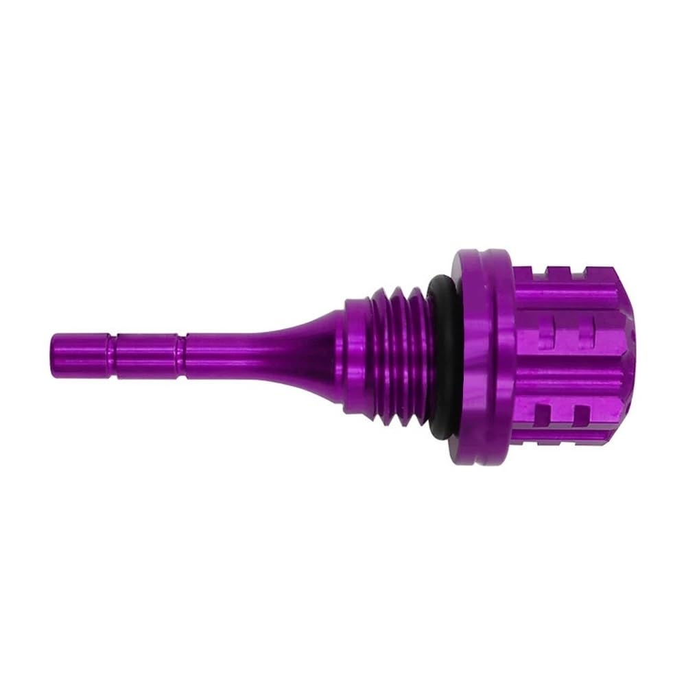 Für GY6 Für BWS Für 125CC Motorrad Zubehör Motorölmessstab Einfülldeckel Ölstandsanzeige Ölstandsanzeige Ölmessstab Ölthermometer(PURPLE) von WYHJIUY
