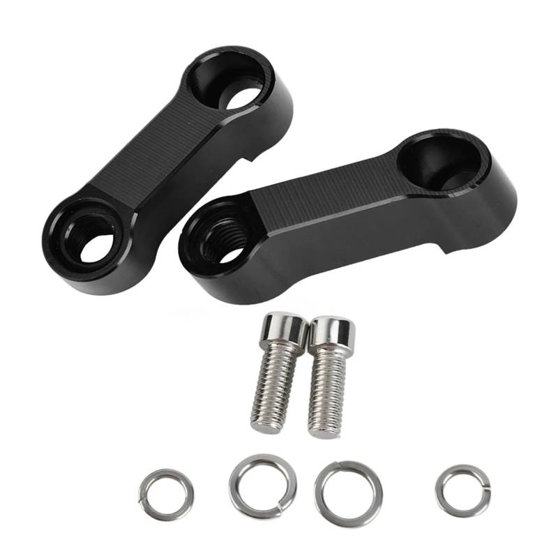 Für Motorräder Und Fahrzeuge 10 Mm/8 Mm Aluminiumlegierung Motorrad-Rückspiegel-Adapter-Kit Riser Mount Extender Lenkerhalterung von WYHJIUY