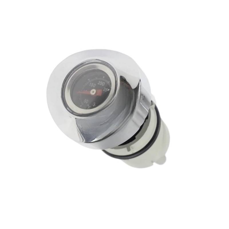 Für Sportster Für XL 48 883 1200 2004-2019 Motorrad Zubehör Öltemperaturanzeige Ölmessstab Ölmessstab Einfüllstutzen Tankdeckel Ölthermometer(Black) von WYHJIUY