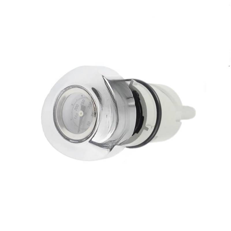 Für Sportster Für XL 48 883 1200 2004-2019 Motorrad Zubehör Öltemperaturanzeige Ölmessstab Ölmessstab Einfüllstutzen Tankdeckel Ölthermometer(WHITE) von WYHJIUY