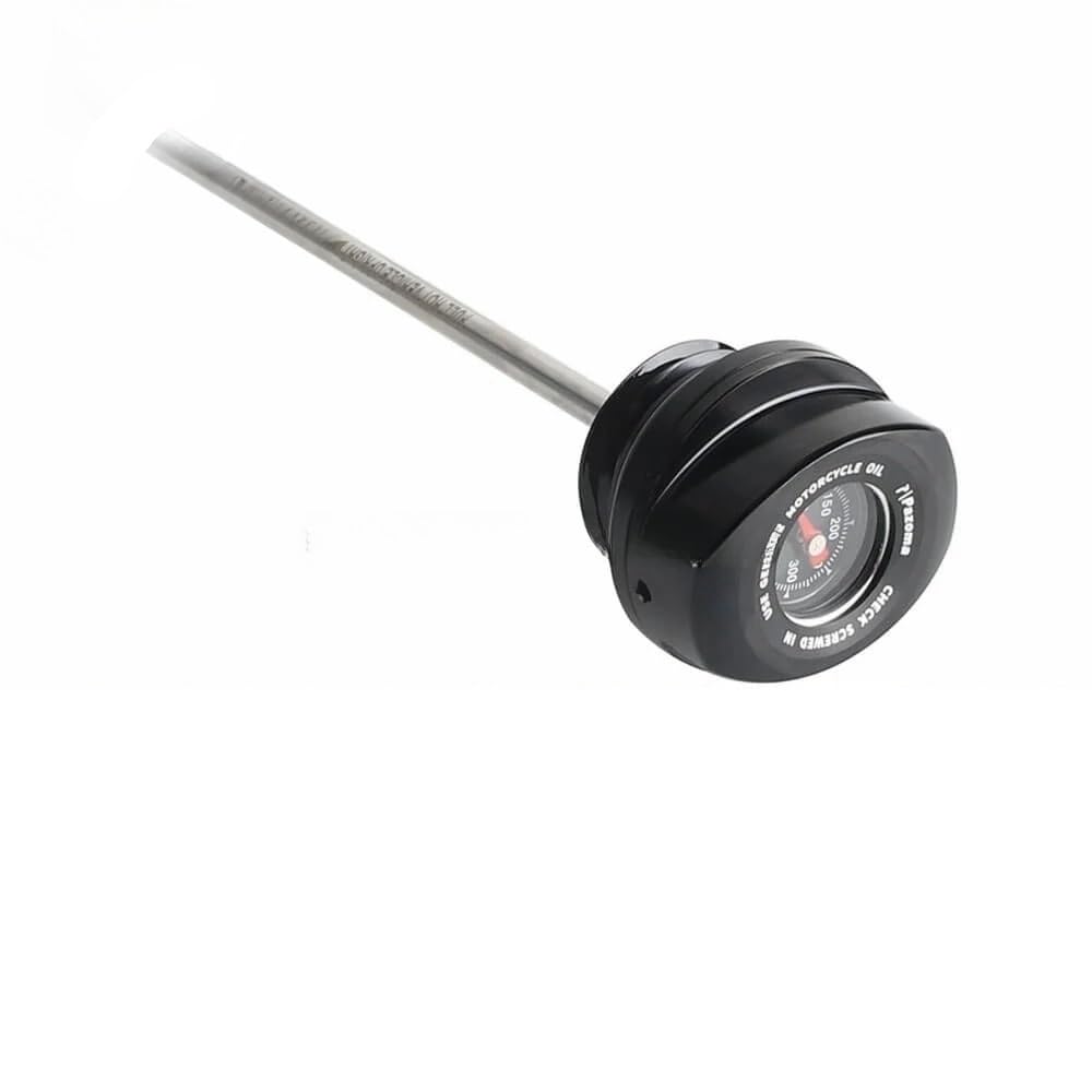 Für Touring Für Tri Für Glide Für Freewheeler Für Road Für Electra Für Street 2017-24 Motorrad Motorölmessstab Temperaturmesser Ölthermometer(Black) von WYHJIUY