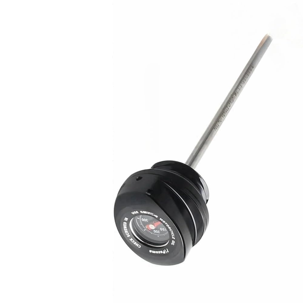 Für Touring Für Tri Für Glide Für Freewheeler Für Road Für Electra Für Street 2017-24 Motorrad Motorölmessstab Temperaturmesser Ölthermometer(Black) von WYHJIUY