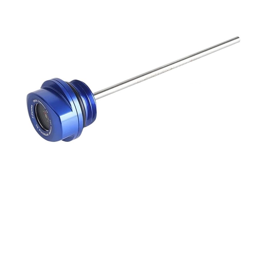 Für Touring Für Tri Für Glide Für Freewheeler Für Road Für Electra Für Street 2017-24 Motorrad Motorölmessstab Temperaturmesser Ölthermometer(Blue) von WYHJIUY