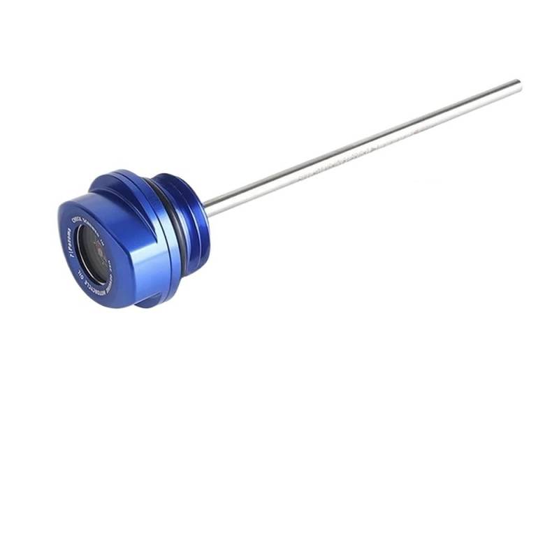 Für Touring Für Tri Für Glide Für Freewheeler Für Road Für Electra Für Street 2017-24 Motorrad Motorölmessstab Temperaturmesser Ölthermometer(Blue) von WYHJIUY