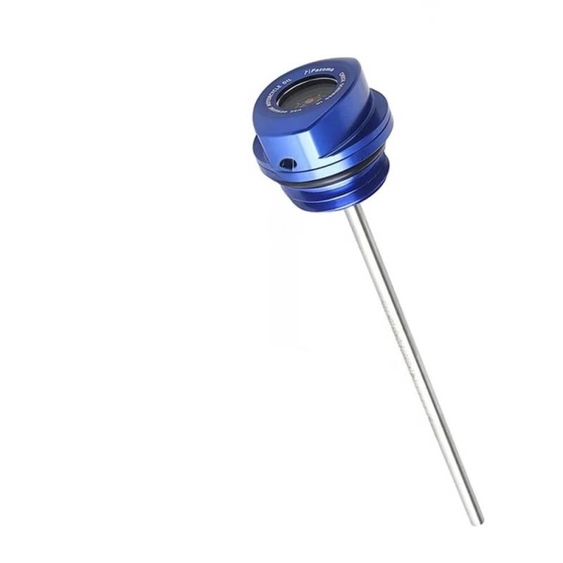 Für Touring Für Tri Für Glide Für Freewheeler Für Road Für Electra Für Street 2017-24 Motorrad Motorölmessstab Temperaturmesser Ölthermometer(Blue) von WYHJIUY