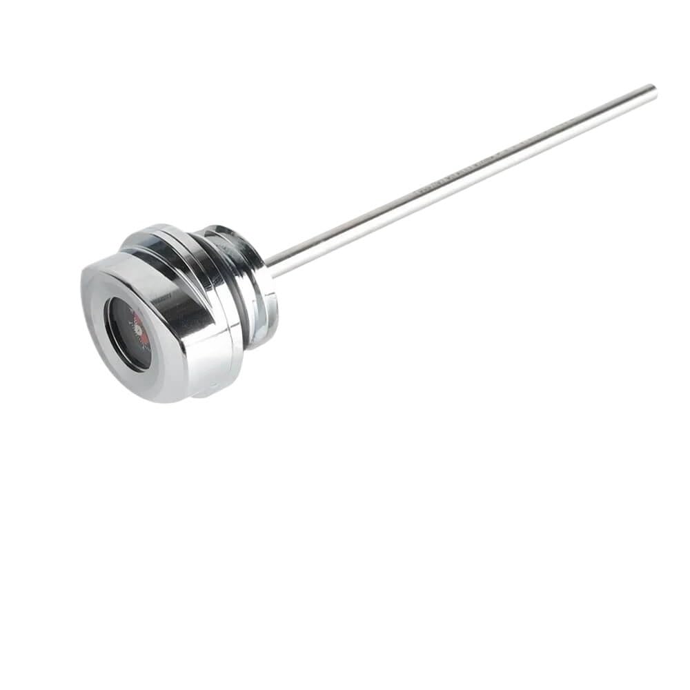 Für Touring Für Tri Für Glide Für Freewheeler Für Road Für Electra Für Street 2017-24 Motorrad Motorölmessstab Temperaturmesser Ölthermometer(Chrome) von WYHJIUY