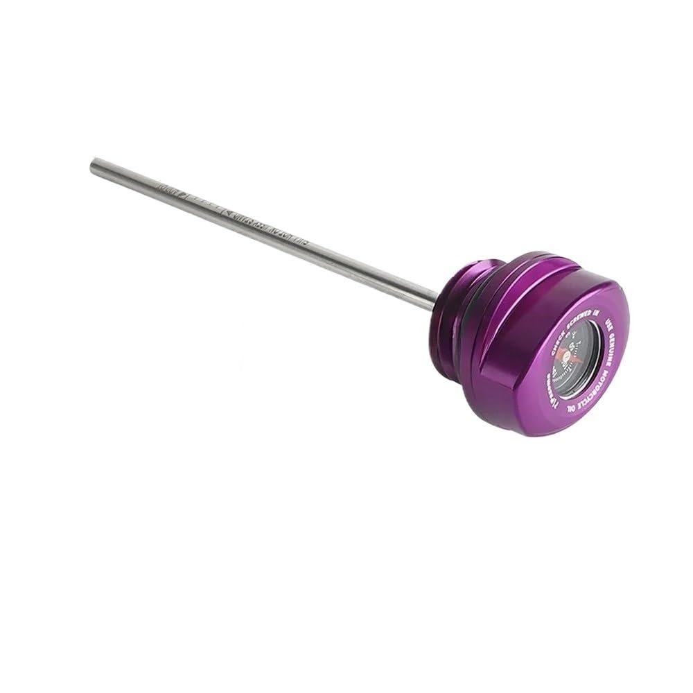 Für Touring Für Tri Für Glide Für Freewheeler Für Road Für Electra Für Street 2017-24 Motorrad Motorölmessstab Temperaturmesser Ölthermometer(Purple) von WYHJIUY