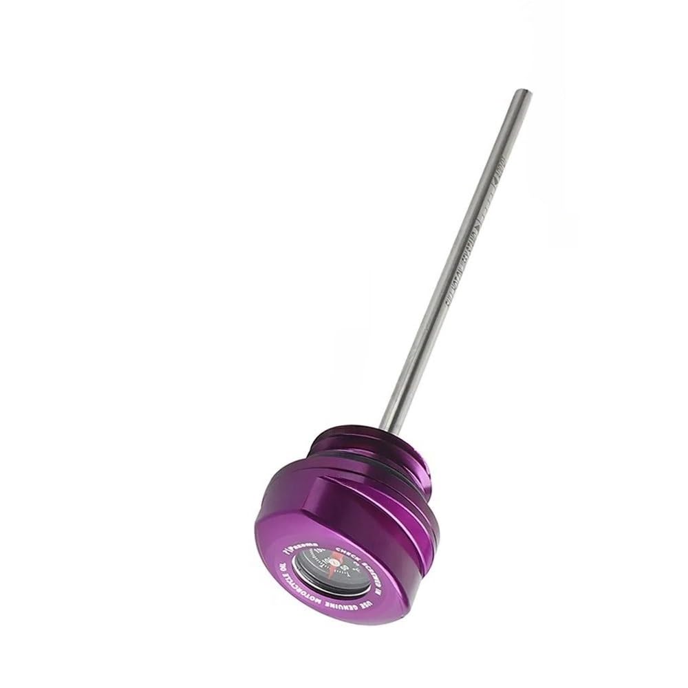 Für Touring Für Tri Für Glide Für Freewheeler Für Road Für Electra Für Street 2017-24 Motorrad Motorölmessstab Temperaturmesser Ölthermometer(Purple) von WYHJIUY